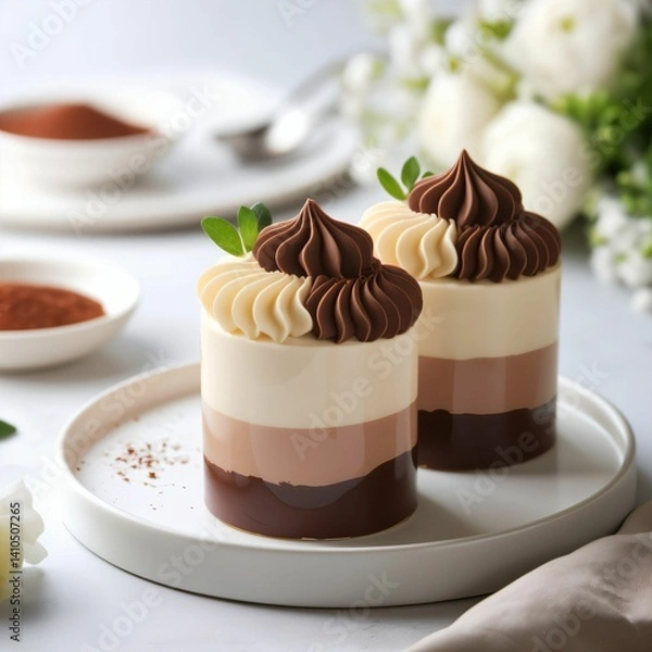 Obraz chocolate cake and coffee