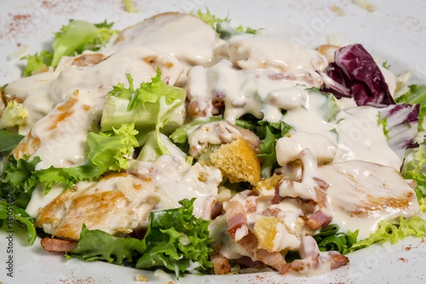 Obraz Ensalada de Bacon con Salsa Cesar
