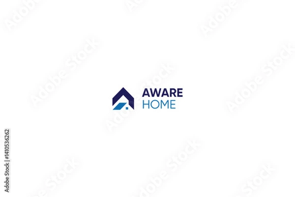 Obraz Letter A modern house logo