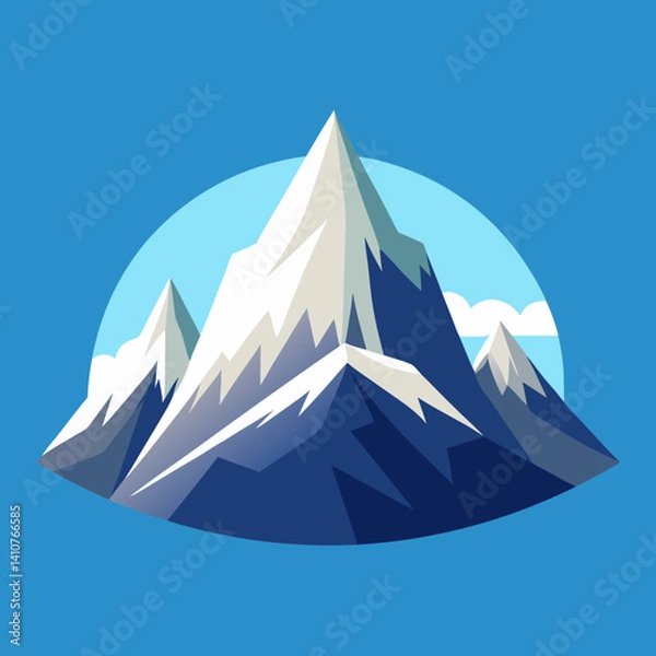Obraz Snowy Mountain Vector Design