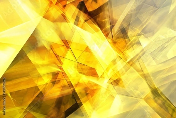 Obraz Vibrant yellow mix geometric texture