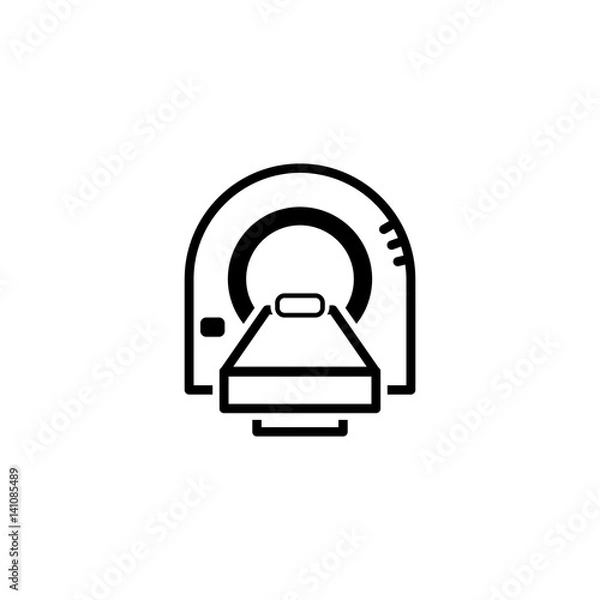 Obraz Tomography Icon. Flat Design.