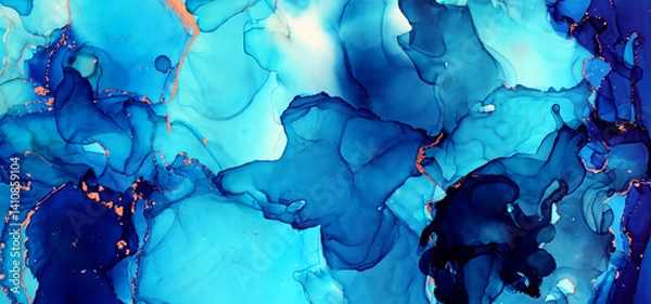 Obraz Alcohol ink abstract background. Luxury fluid art painting