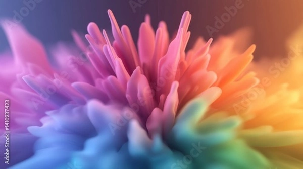 Fototapeta Abstract colorful gradient bloom