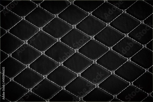 Obraz Textured carpet Pattern with white Stitching Detail.