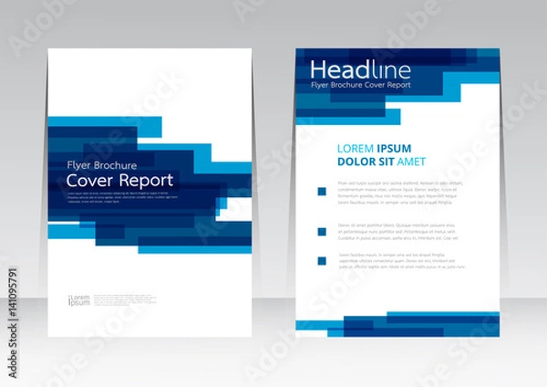 Fototapeta Vector design for Cover Report Annual Flyer Poster in A4 size