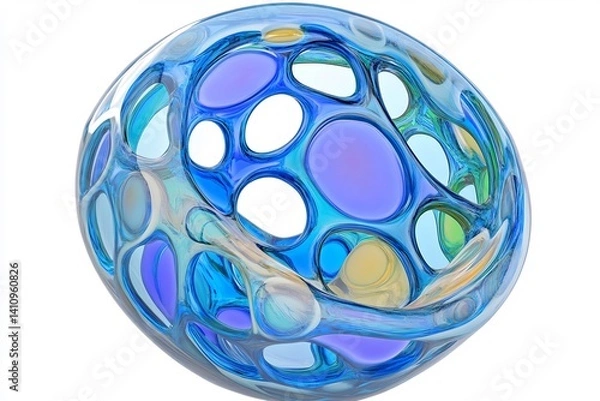 Fototapeta abstract 3D cell model