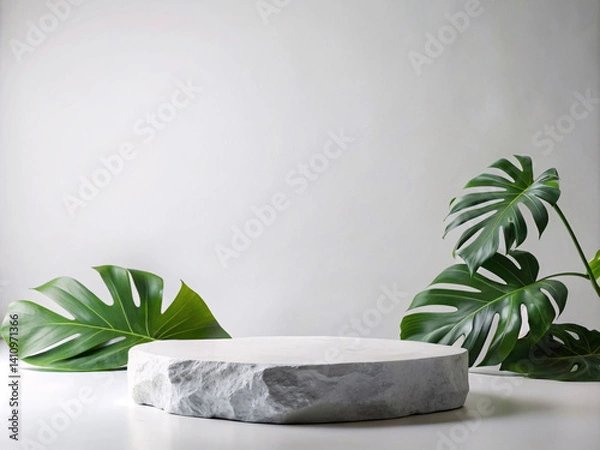 Obraz Simple Podium with Plant Accent