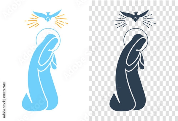 Obraz Icon  Annunciation Virgin Mary