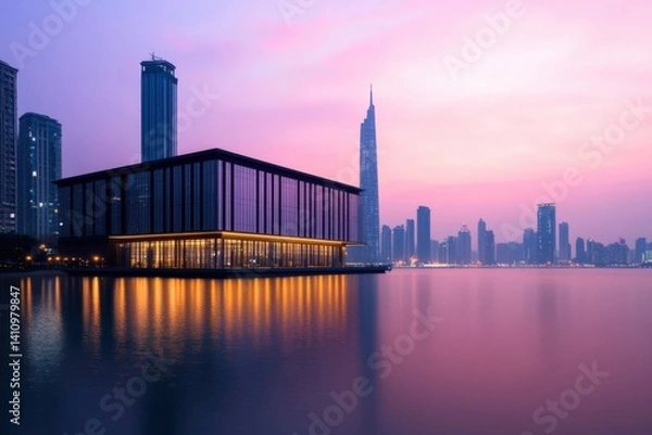 Obraz City skyline at twilight