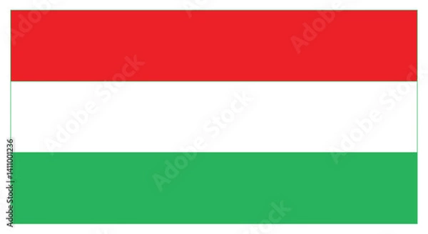 Obraz Rectangle Hungary Flag Europe Country