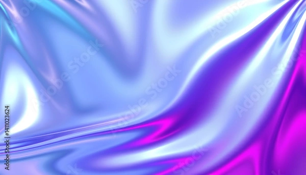 Obraz abstract background with blue waves