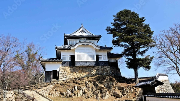 Obraz 備中松山城二の丸からの天守