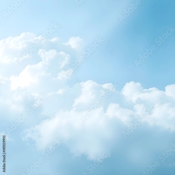 Obraz blue sky and clouds