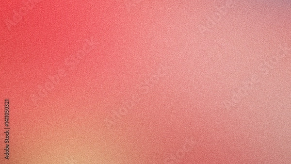Obraz Pale red orange grainy gradient background with grain noise texture