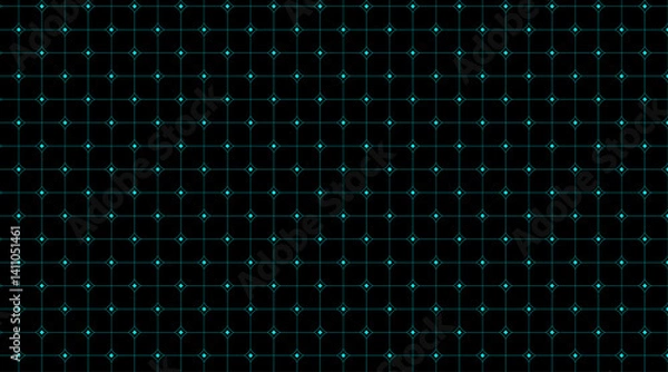 Fototapeta Pattern background with geometric shape | Seamless square shape pattern template for texture, decoration, greeting, technology, banner, poster | Elegant abstract creative shape with cyan color