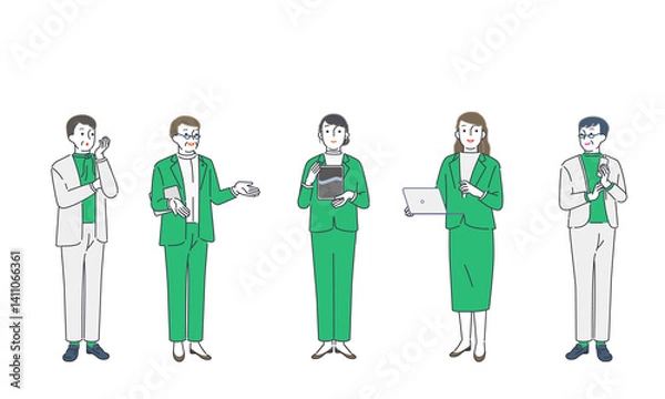 Obraz ビジネスの現場で活躍する女性