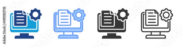 Obraz Software icon set multiple style collection