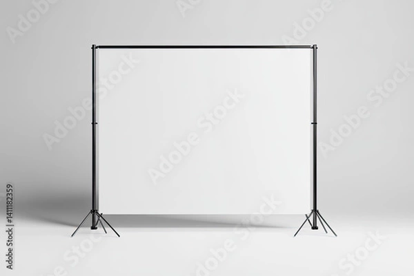 Fototapeta Pixel Perfect Picture of Fabric Pop Up Basic Unit Advertising Banner Media Display