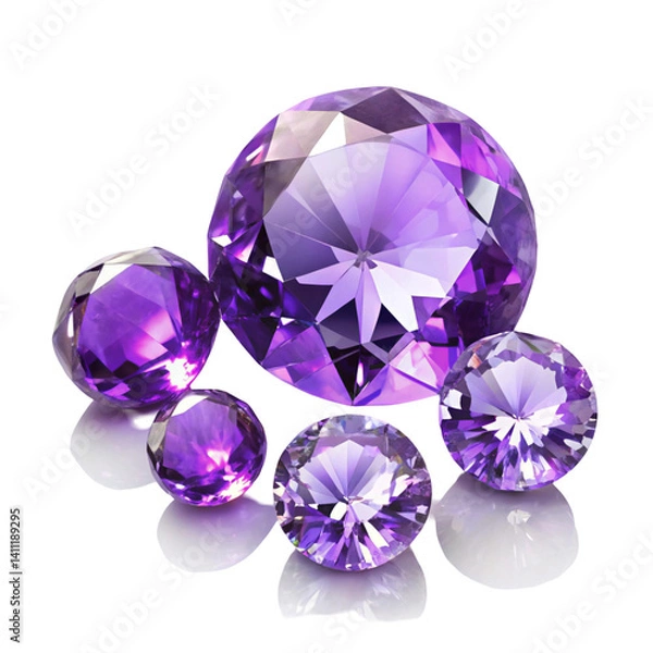 Fototapeta diamond on white background