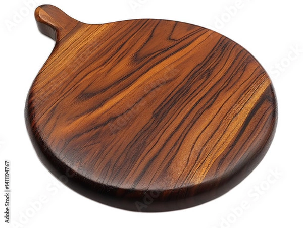 Fototapeta Elegant Wooden Serving Board with Distinctive Grain Patterns