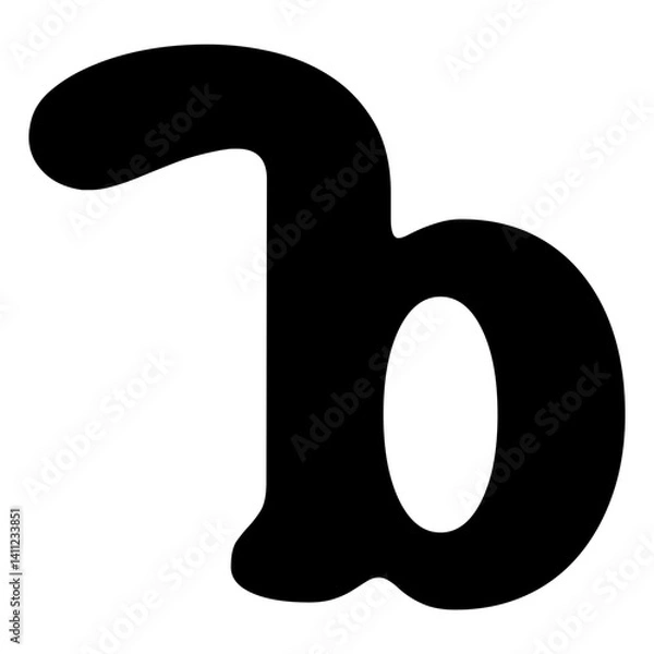 Obraz  abstract letter B monogram logo illustration