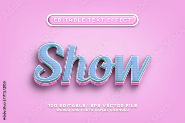 Fototapeta Show Editable Text Effect Design