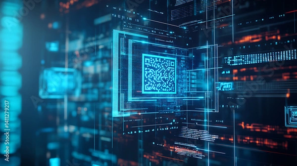 Obraz Exploring digital innovations in technology virtual environment visual content creation futuristic perspective