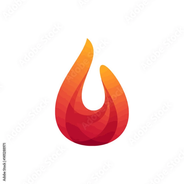 Obraz Vibrant fire flame design