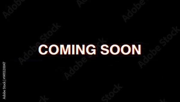 Obraz Coming soon announcement teaser reveal promotion marketing advertising countdown excitement suspense