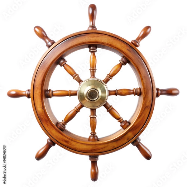 Obraz ship steering wheel