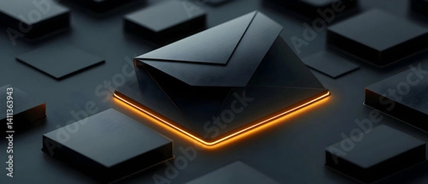 Obraz Futuristic Email Icon