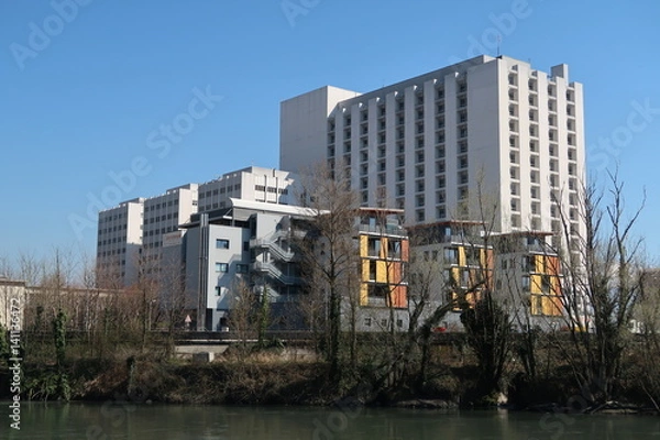 Obraz Vue sur l'hopital de Grenoble