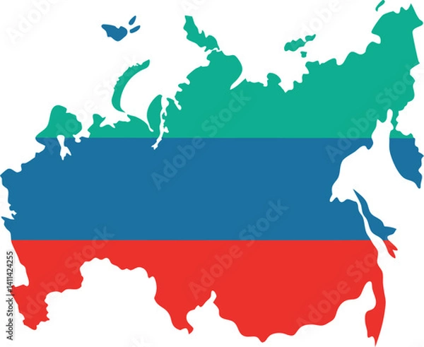Fototapeta Russia map