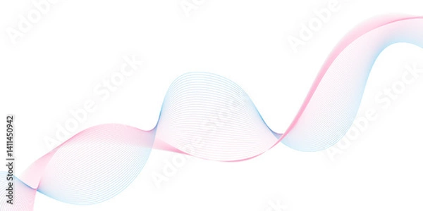 Obraz Abstract blue background with waves
