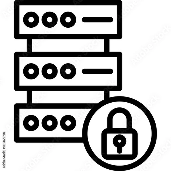 Fototapeta Data Confidentiality Icon