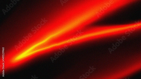 Obraz abstract glowing burning, orange gradient with noisy textured black background, futuristic dynamic poster cover, banner background design
