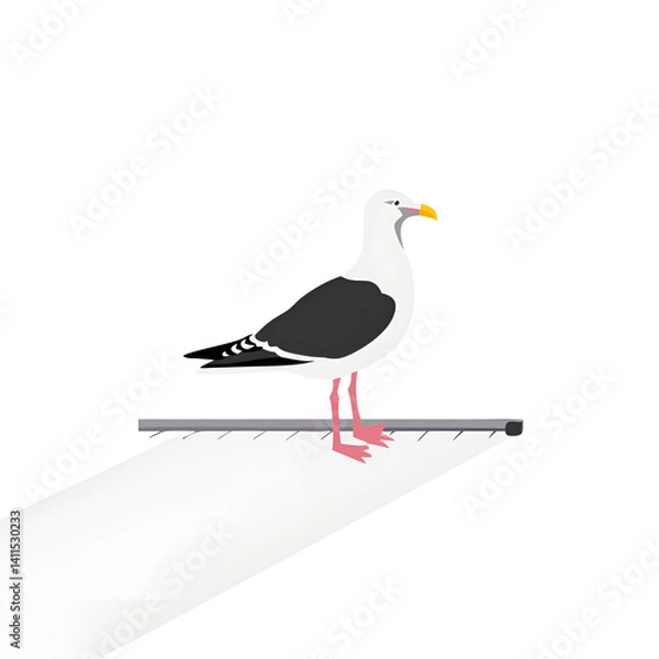 Obraz seagull on the roof