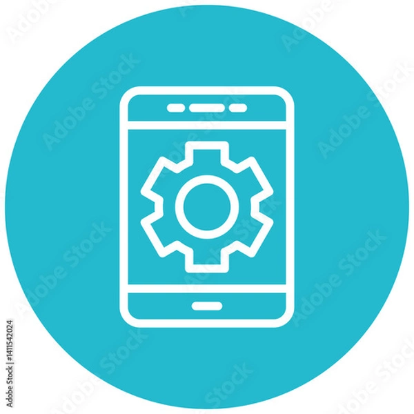 Fototapeta Setting System Vector Icon