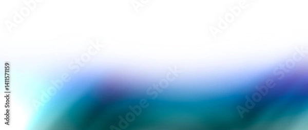 Fototapeta Soft dark gradient with teal and blue glow. Abstract background with soft noise on transparent backgorund