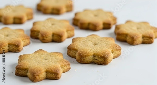 Fototapeta Spritzgeb ck cookie white background