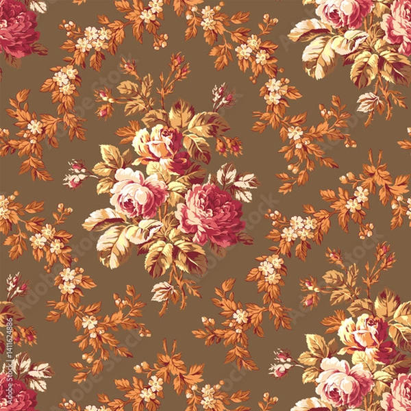 Obraz seamless pattern with flowers
