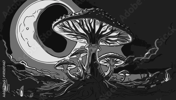 Fototapeta sketch of a tree