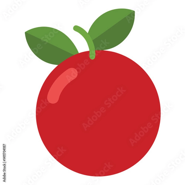 Obraz Cranberry icon on white background. 