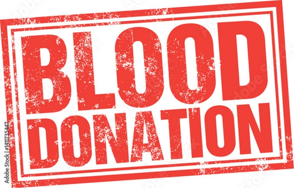 Obraz Blood Donation. Vector Rubber Stamp.