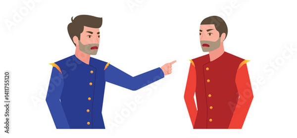 Obraz two people quarrel