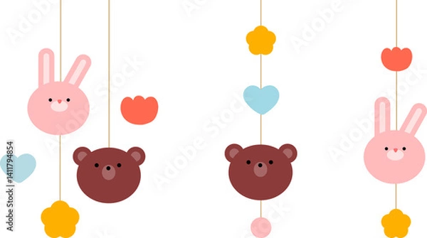 Fototapeta 유아용품 일러스트 그래픽 디자인 이미지 