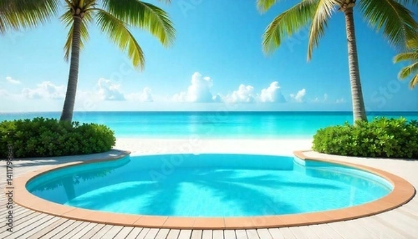 Obraz Beachside swimming pool