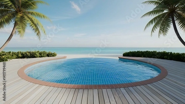 Obraz Beachside swimming pool