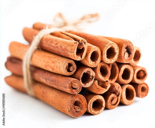 Obraz photo of a cinnamon on a white background